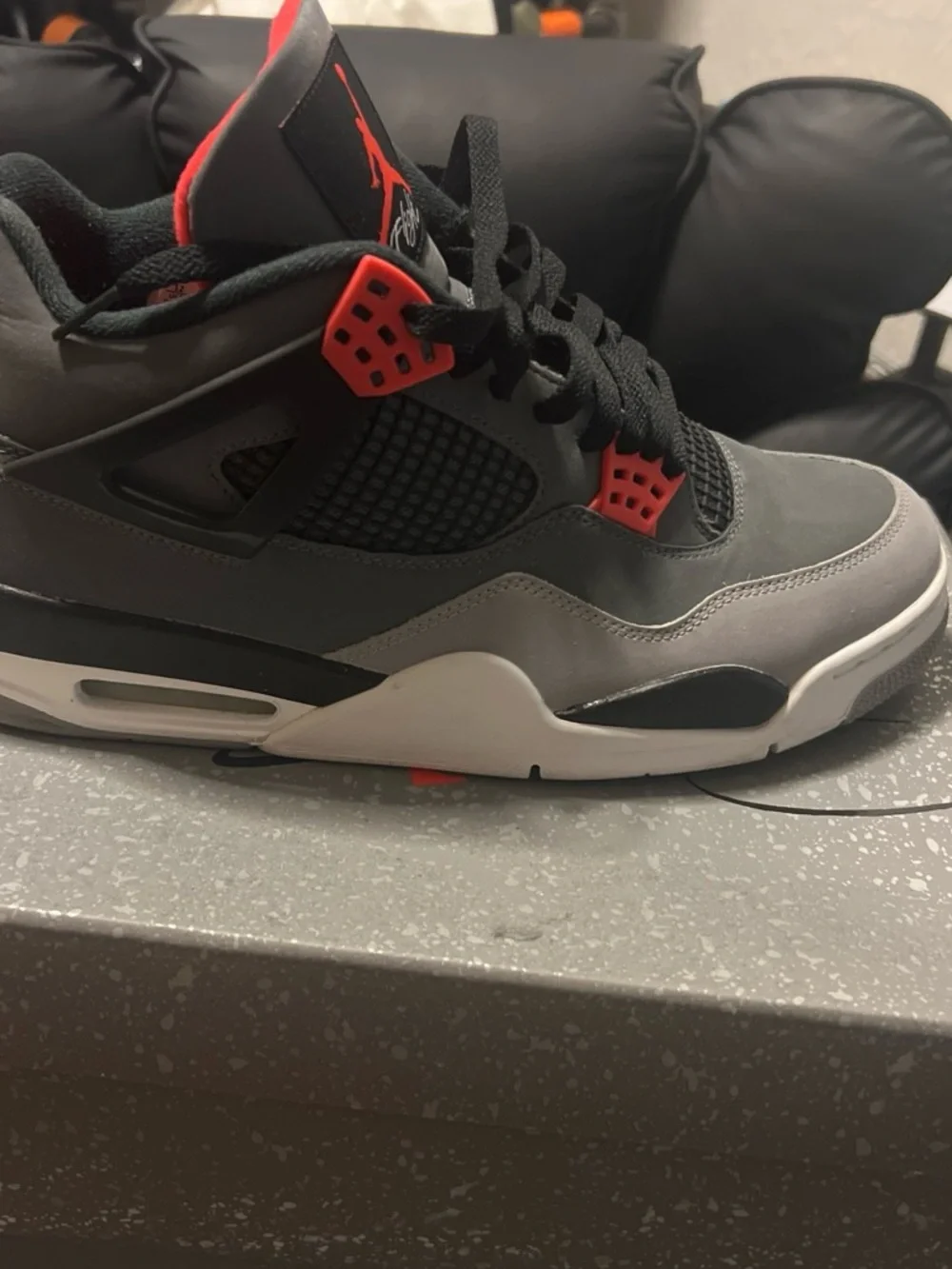 Jordan Air Jordan 4 Retro Box - Dark Gray with White Speckle
